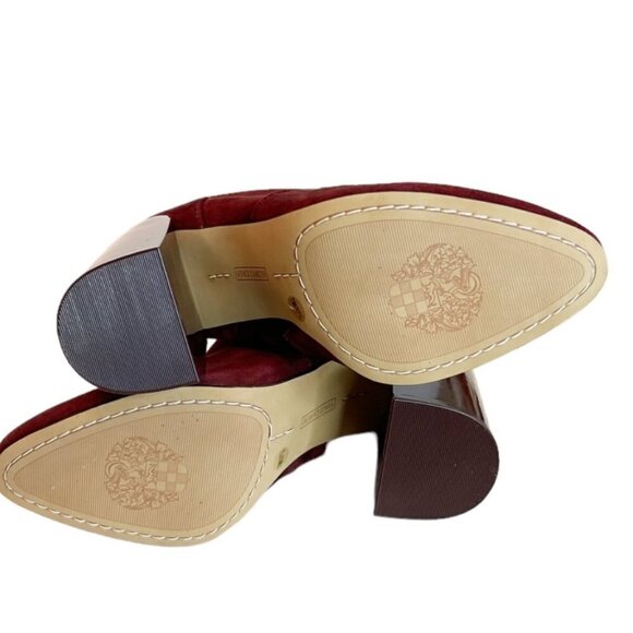 Vince Camuto Women's Enverna Bootie in Bordeaux Leather Heeled Size 8 NWOB - Picture 6 of 7